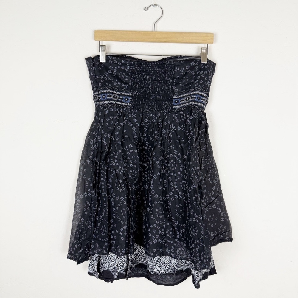 Vintage Y2K Free People Size Strapless Embroidered Dress - Picture 4 of 12
